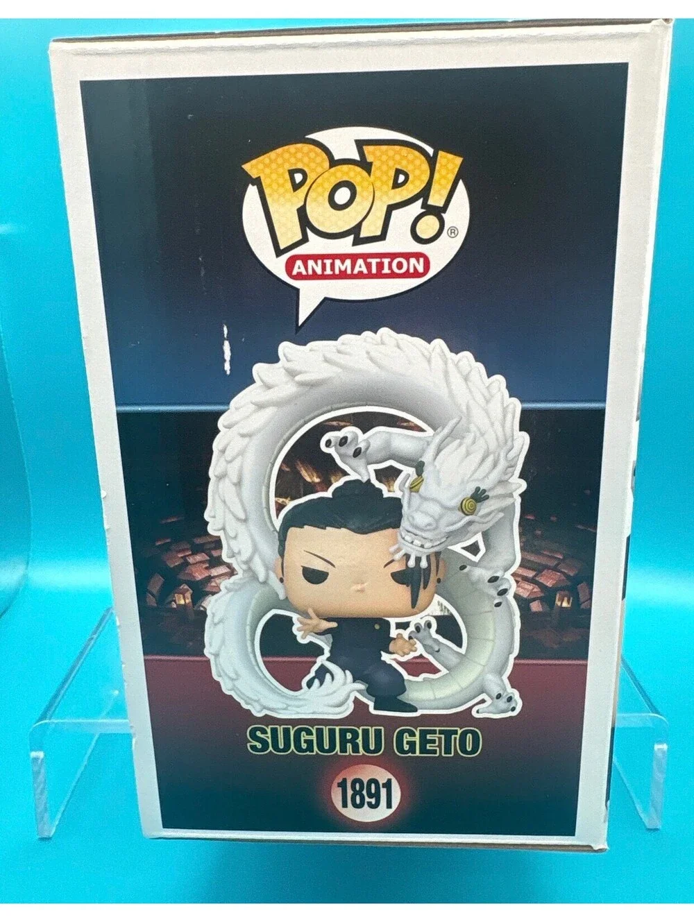Lex Lang signed Suguru Geto JJK GameStop exclusive Funko pop 1891 with MAS COA
